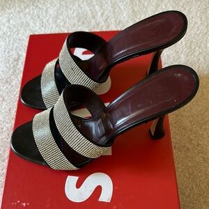 Elegant Black and Silver Heels